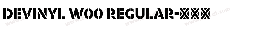 Devinyl W00 Regular字体转换